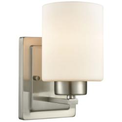 Summit Place 9&quot; High 1-Light Sconce - Brushed Nickel