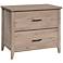 Summit Station 34"W Laurel Oak 2-Drawer Lateral File Cabinet