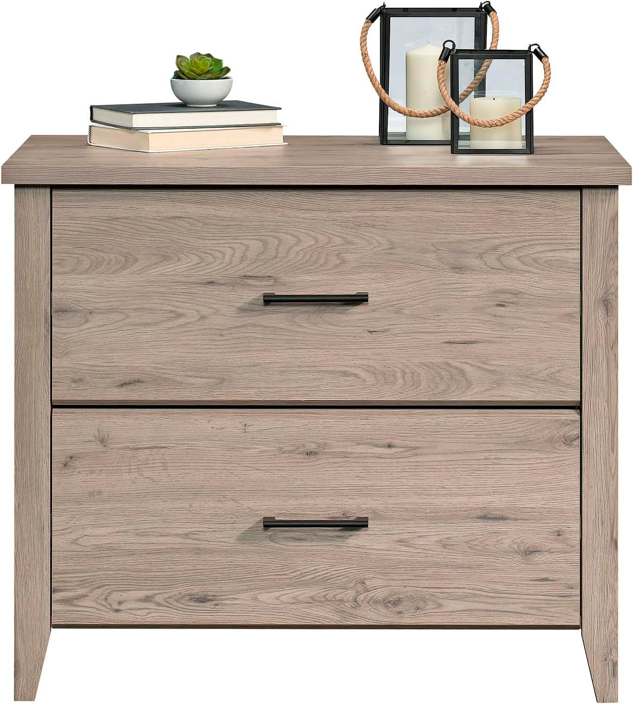 Summit Station 34"W Laurel Oak 2-Drawer Lateral File Cabinet