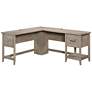 2_Summit Station 58 1/2"W Laurel Oak 1-Drawer L-Shaped Desk