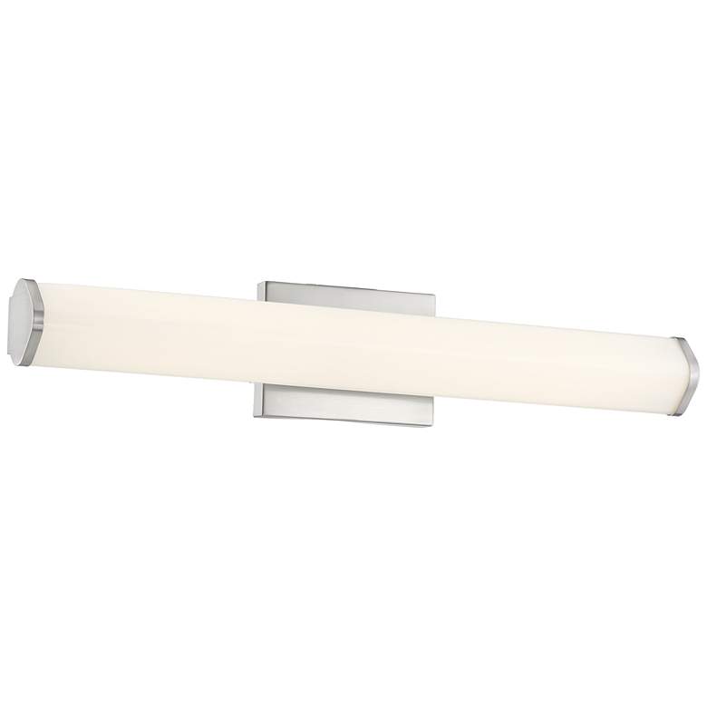 Image 1 Summit - Vanity - 24" - Brushed Steel - White Acrylic