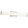 Summit - Vanity - 24" - Brushed Steel - White Acrylic