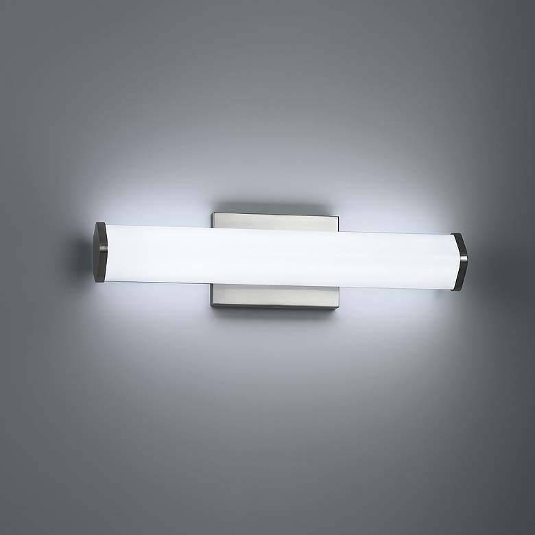 Image 1 Summit - Vanity - 24" - Brushed Steel - White Acrylic