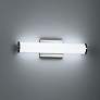 1_Summit - Vanity - 24" - Brushed Steel - White Acrylic