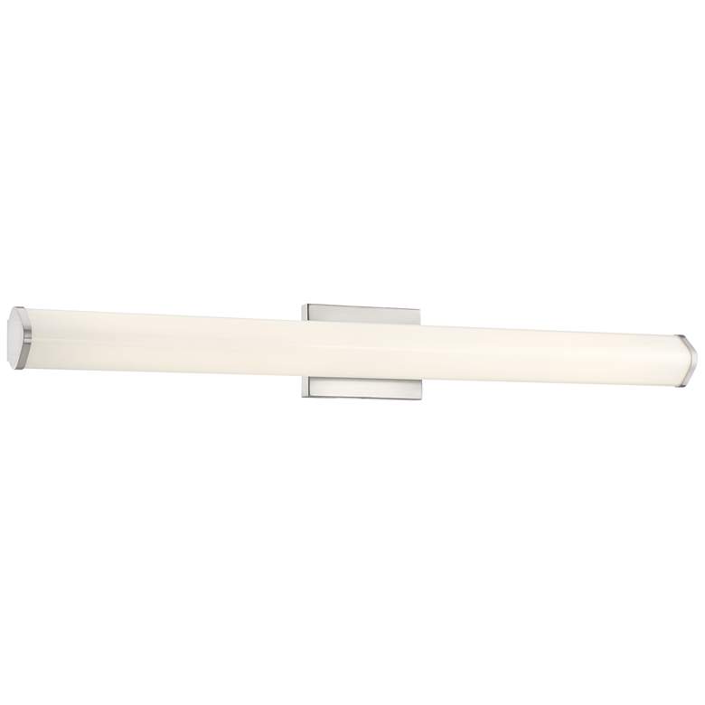 Image 1 Summit - Vanity - 36" - Brushed Steel - White Acrylic