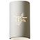 Sun Dagger 13.75" High Bisque Large Cylinder LED Wall Sconce