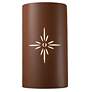 Sun Dagger 13.75" High Canyon Clay Large Cylinder Outdoor LED Wall Sco