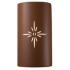 Sun Dagger 13.75" High Canyon Clay Large Cylinder Outdoor Wall Sconce