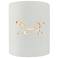 Sun Dagger 9.25" Open Bisque Small Cylinder Horse Wall Sconce