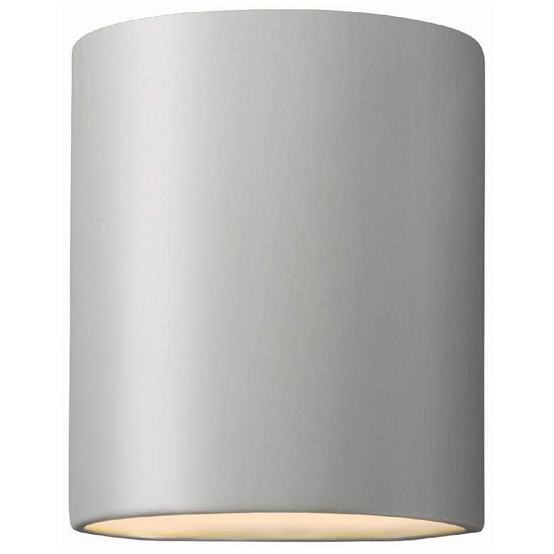 Image 1 Sun Dagger 9.25" Open Matte White Small Cylinder No Cutout Outdoor Sco