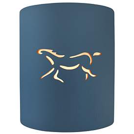 Image1 of Sun Dagger 9.25" Open Midnight Sky Small Cylinder Horse Wall Sconce