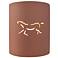 Sun Dagger 9.25"H Open Canyon Clay Small Cylinder Horse Outdoor LED Sc