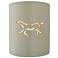 Sun Dagger 9.25"H Open Celadon Small Cylinder Horse LED Sconce