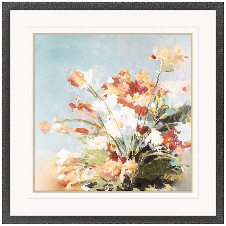Image 1 Sun Kissed Flowers I 40"W x 40"H Framed Art