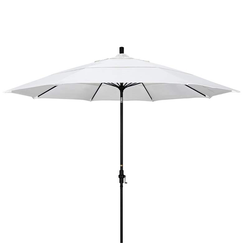 Image 1 Sun Master 11-Foot Natural and Black Crank Patio Umbrella