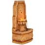 Sun Villa Faux Stone 37"H Outdoor Fountain with LED Lights in scene