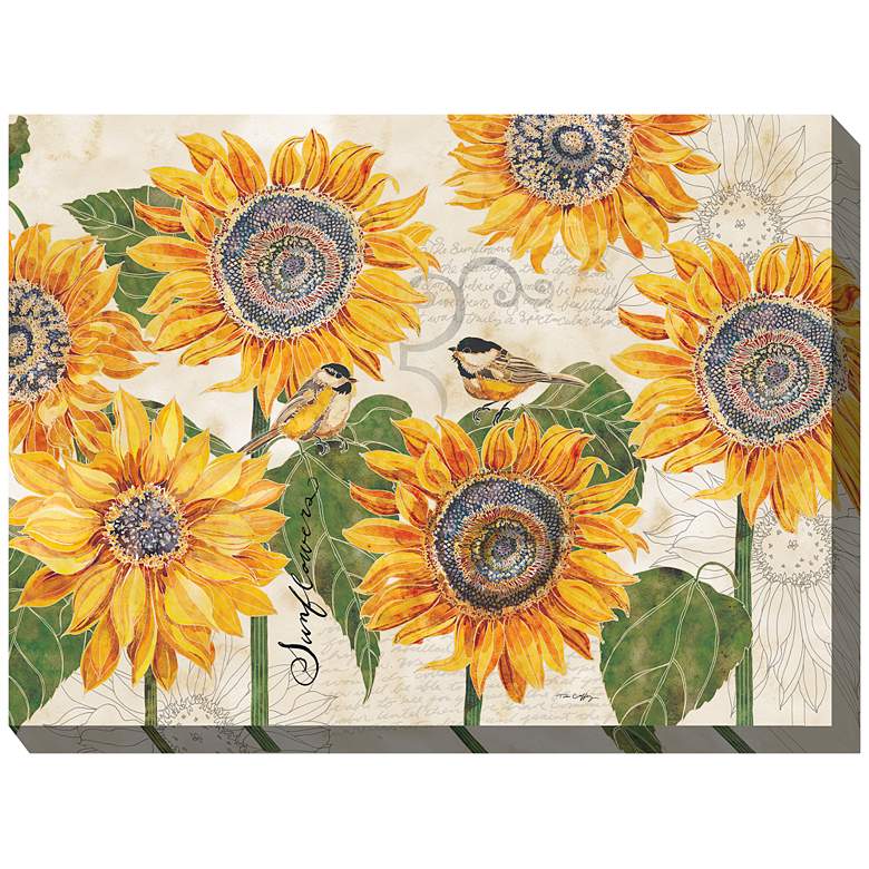 Image 1 Sunbirds 40" Wide All-Weather Outdoor Canvas Wall Art