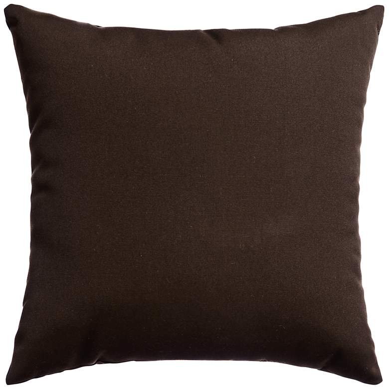 Image 1 Sunbrella&#174; Bay Brown 18 inch Square Indoor-Outdoor Pillow