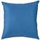 Sunbrella Capri Blue Canvas 18" Square Indoor-Outdoor Pillow