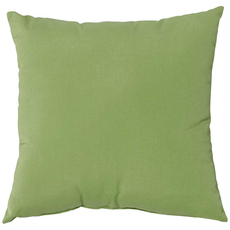 Image 1 Sunbrella Ginkgo Green 18 inch Square Indoor-Outdoor Pillow