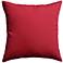 Sunbrella Jockey Red 20" Square Outdoor Decorative Pillow