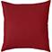 Sunbrella Jockey Red Canvas 18" Square Indoor-Outdoor Pillow