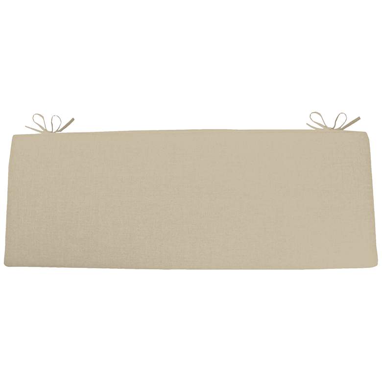Image 1 Sunbrella Kali Canvas Antique Beige 45" Wide Bench Cushion