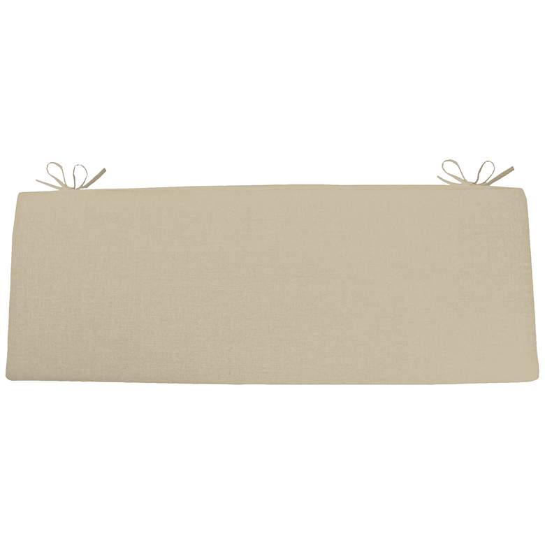 Image 1 Sunbrella Kali Canvas Antique Beige 45 inch Wide Bench Cushion