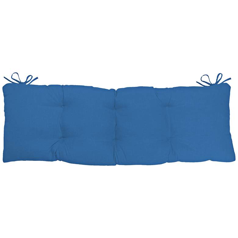 Image 1 Sunbrella Kali Canvas Capri 45" Wide Tufted Bench Cushion