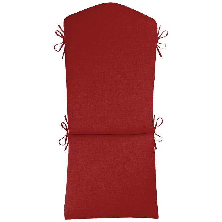 Image 1 Sunbrella Kali Canvas Jockey Red 45 inch High Adirondack Cushion