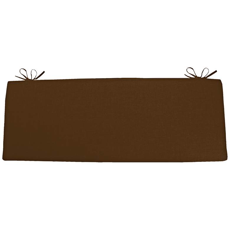 Image 1 Sunbrella Kali Canvas Teak 45" Wide Bench Cushion