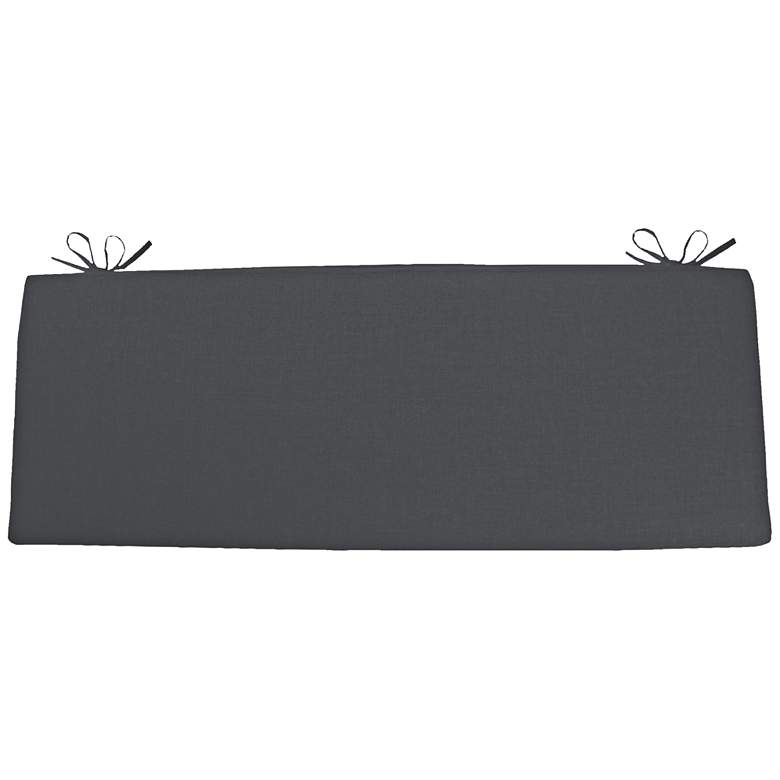 Image 1 Sunbrella Kali Cast Slate 45" Wide Bench Cushion