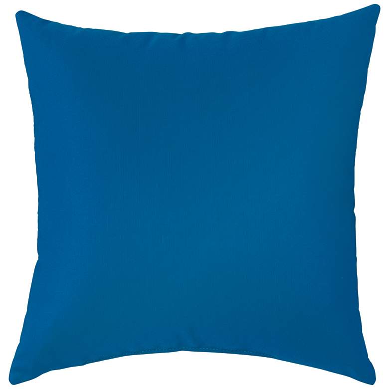 Image 1 Sunbrella Pacific Blue 18 inch Square Indoor-Outdoor Pillow