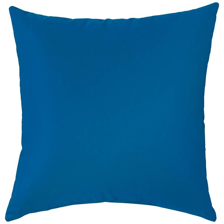 Image 1 Sunbrella Pacific Blue 18" Square Indoor-Outdoor Pillow