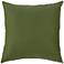 Sunbrella Palm Green Canvas 18" Square Indoor-Outdoor Pillow