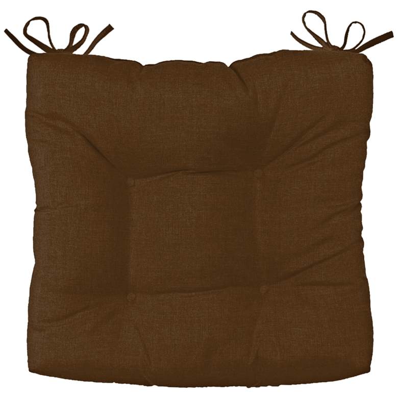 Image 1 Sunbrella Palmdale Canvas Teak 19" Wide Tufted Chair Cushion