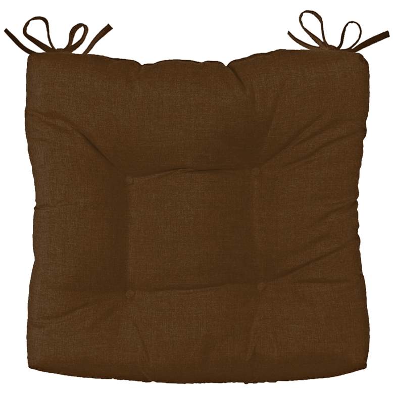 Image 1 Sunbrella Palmdale Canvas Teak 19 inch Wide Tufted Chair Cushion