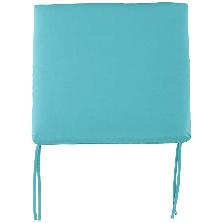 Image 1 Sunbrella Parma Canvas Aruba 4 inch Thick Tied Chair Cushion