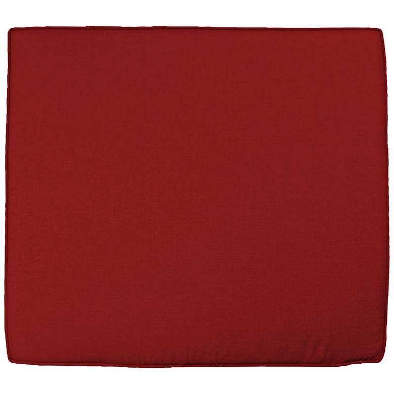 Image 1 Sunbrella Parma Canvas Jockey Red 24 1/2 inch Wide Chair Cushion