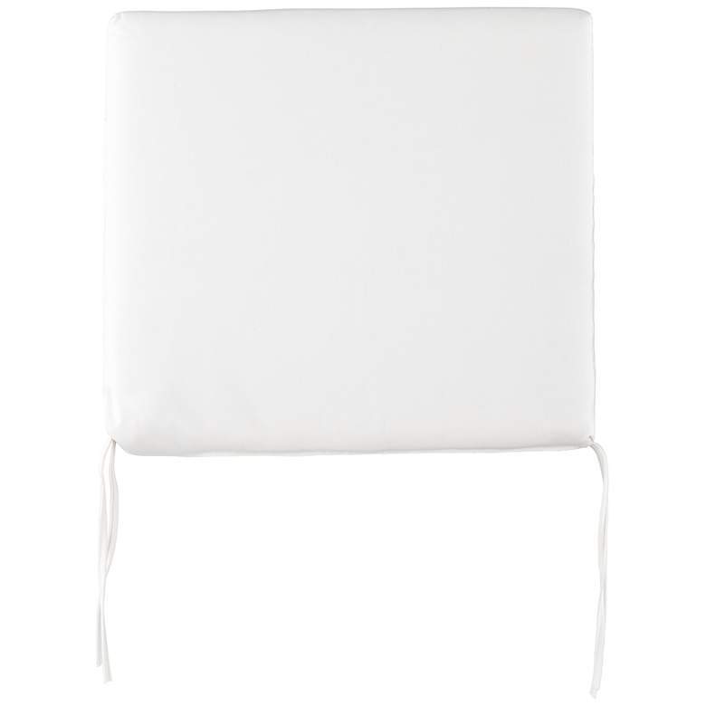 Image 1 Sunbrella Parma Canvas Natural 4 inch Thick Tied Chair Cushion