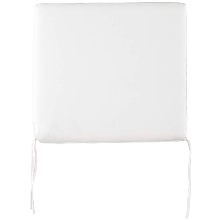 Image 1 Sunbrella Parma Canvas Natural 4" Thick Tied Chair Cushion