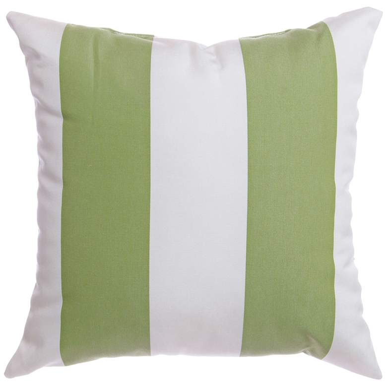 Image 1 Sunbrella&#174; Striped Natural Ginko 18 inch Indoor-Outdoor Pillow