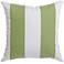 Sunbrella® Striped Natural Ginko 18" Indoor-Outdoor Pillow