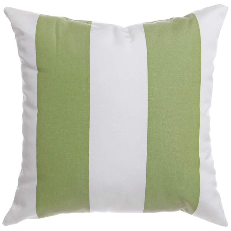 Image 1 Sunbrella&#174; Striped Natural Ginko 20 inch Indoor-Outdoor Pillow