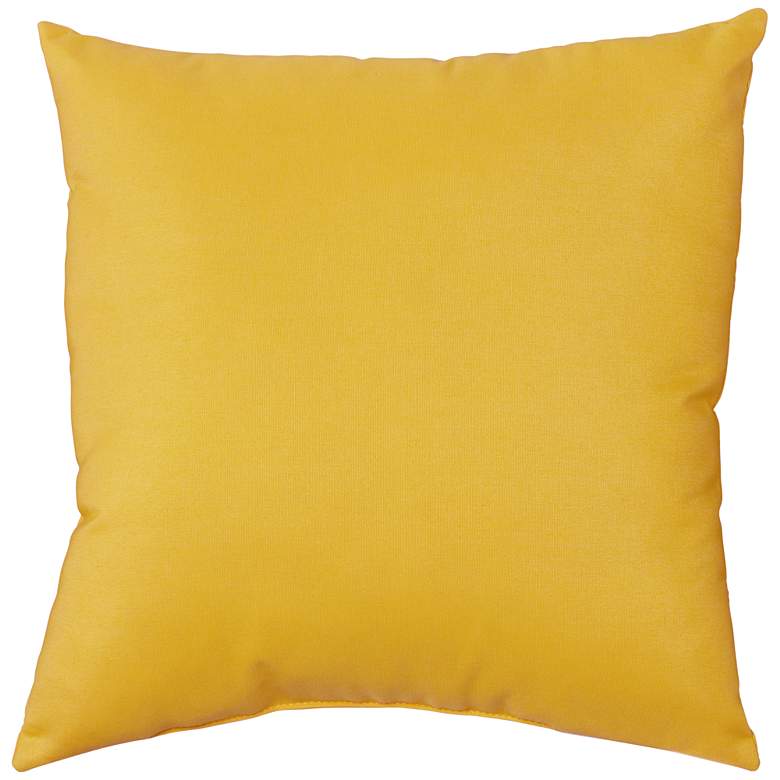 Image 1 Sunbrella Sunflower Canvas 18" Square Indoor-Outdoor Pillow