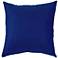 Sunbrella True Blue Canvas 18" Square Indoor-Outdoor Pillow