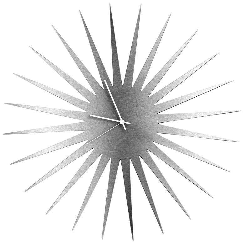 Image 1 Sunburst 23 inch MCM Mid-Century Modern Wall Clock