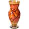 Sunburst Hand-Blown Recycled Glass Urn