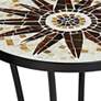 Thumbnail3 of Sunburst Mosaic Black Outdoor Accent Tables Set of 2 more views
