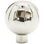 Sunburst Polished Nickel Metal 1 1/2" Wide Cabinet Knob